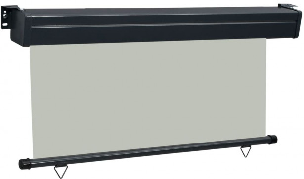 Parvekkeen sivumarkiisi, 170x250 cm, harmaa