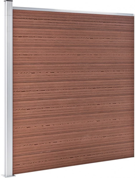 Puutarha-aita, puukomposiitti, 180x186cm, ruskea