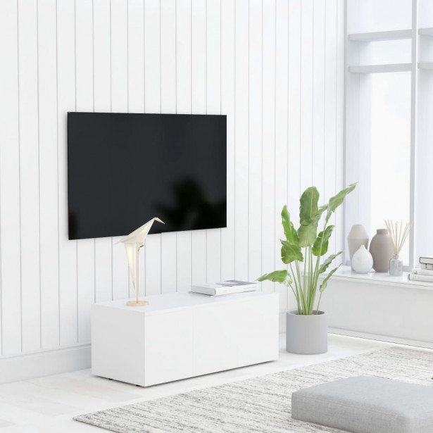 Tv-taso valkoinen 80x34x30 cm lastulevy_1