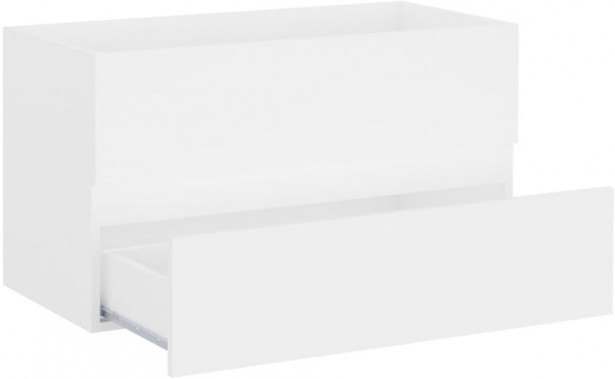 Allaskaappi, valkoinen, 80x38,5x45 cm, lastulevy