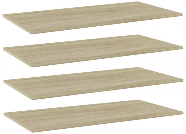 Kirjahyllytasot 4 kpl sonoma tammi 80x20x1,5 cm lastulevy_1