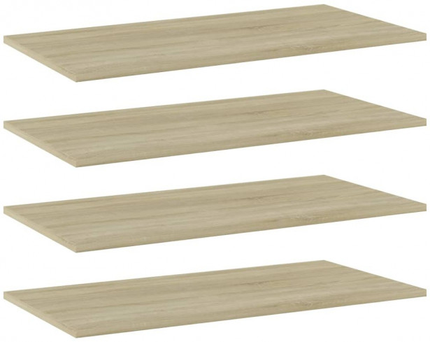 Kirjahyllytasot 4 kpl sonoma-tammi 80x40x1,5 cm lastulevy_1