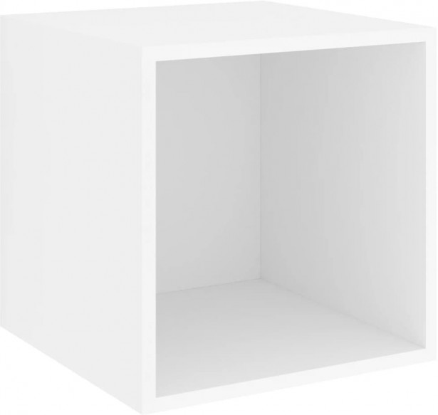 Seinäkaappi valkoinen, 37x37x37 cm