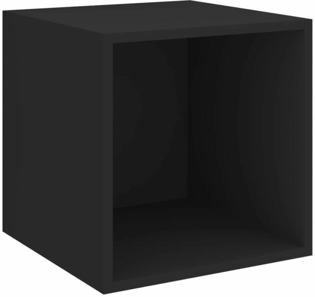 Seinäkaappi musta, 37x37x37 cm