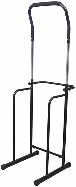 Dippi- ja leuanvetoteline 175-224cm, säädettävä, musta