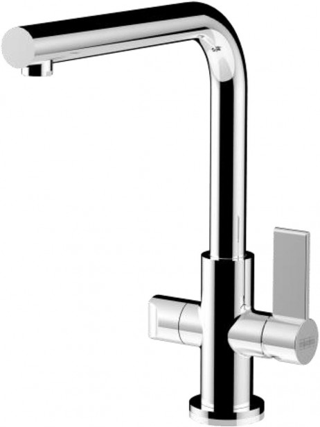 Keittiöhana Franke HS Neptune Swivel Spout, L-juoksuputkella, APK-liitännällä, kromi