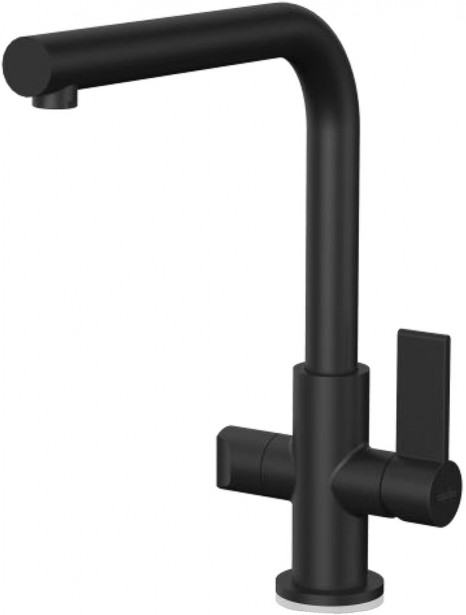 Keittiöhana Franke HS Neptune Swivel Spout, L-juoksuputkella, APK-liitännällä, musta