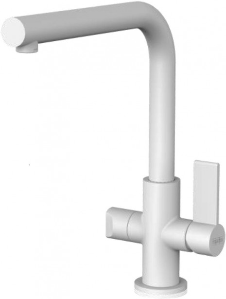 Keittiöhana Franke HS Neptune Swivel Spout, L-juoksuputkella, APK-liitännällä, valkoinen