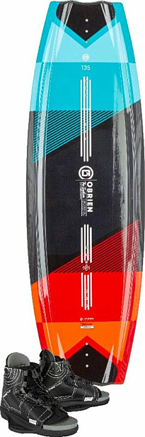 Wakeboard-setti O'Brien System + Clutch 135cm 45-48 punainen