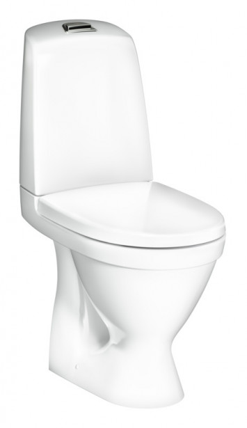 WC-istuin Gustavsberg Nautic 1510 Hygienic Flush, piilo-P, kaksoishuuhtelu, Soft Close kansi