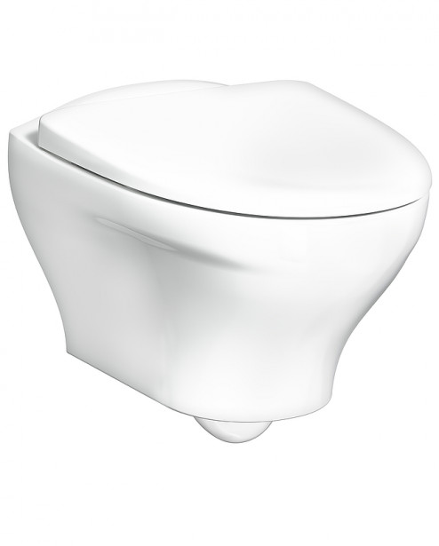 Seinä-WC Gustavsberg Estetic 8330, Hygienic Flush, C+, Soft Close, valkoinen