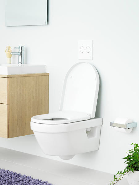 WC-istuin 5G84 Hygienic Flush, seinään asennettava, Soft close -kannella