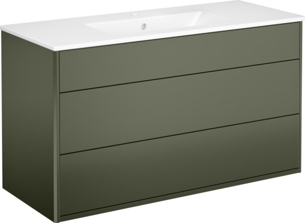 Allaskaappi altaalla Gustavsberg Graphic, 1000x410 mm, vihreä