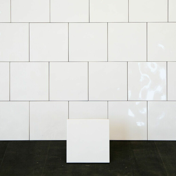 Seinälaatta Arredo Wavy 20x20cm, kiiltävä, valkoinen