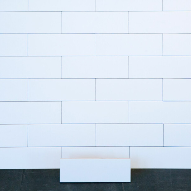 Seinälaatta Arredo Polar 10x30cm, matta, valkoinen
