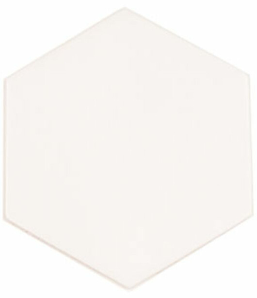 Lattialaatta Arredo Cotswold 2D Hex Snow 13x11.4cm, 6-kulmainen, valkoinen