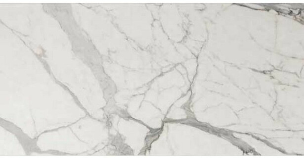Lattialaatta Keope Elements Lux Calacatta 30x60cm, valkoinen