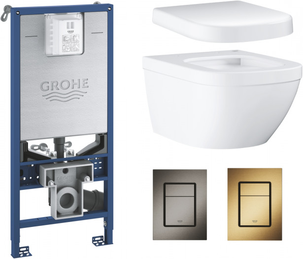 Seinä-WC-istuinpaketti Grohe Euro Ceramic