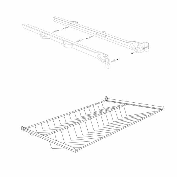 Ulosvedettävä kenkähylly Norscan Roller, M50, harmaa