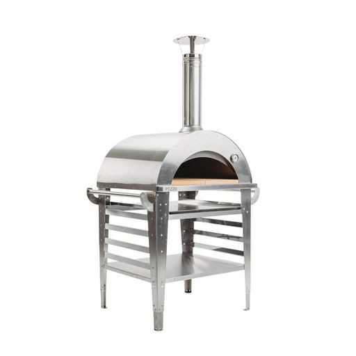 Pizzauuni GrillSymbol Pizzo Inox, jalustalla, 100x81x182cm