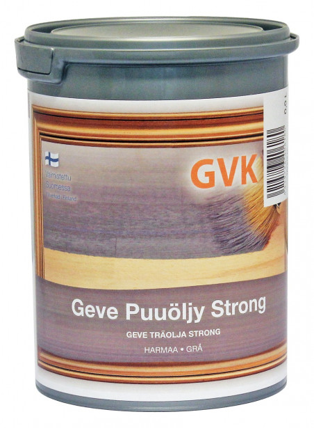 Puuöljy Geve Strong, 0,9L, harmaa