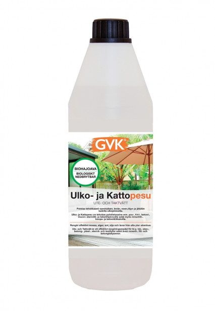 Ulko- ja kattopesu GVK, 1L