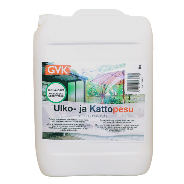 Ulko- ja kattopesu GVK, 10L