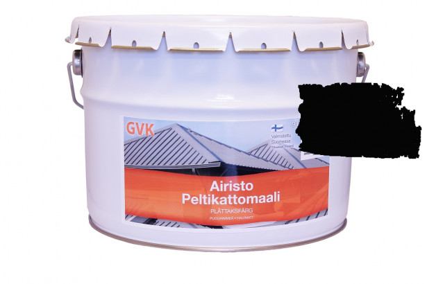 Peltikattomaali GVK, 9L, musta