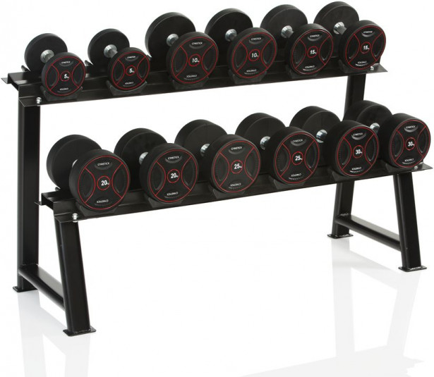 Säilytysteline Gymstick, 6 Pro Rubber Dumbbell -käsipainolle