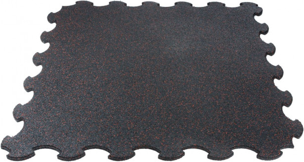 Palamatto Gymstick Interlocking Mat Pro Rubber, 102.7 x 102.7 x 1.5cm, musta/punainen