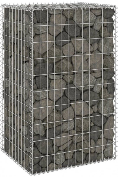 Gabion kivikori kansilla galvanoitu teräs 60x50x100 cm