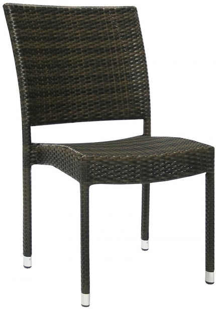 Tuoli Home4you Wicker-3, tummanruskea