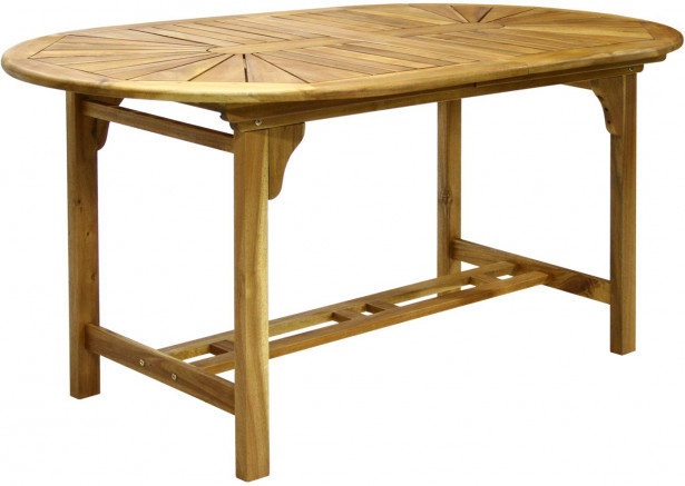 Pöytä Home4you Finlay, jatkettava, 153/195x90cm, ruskea