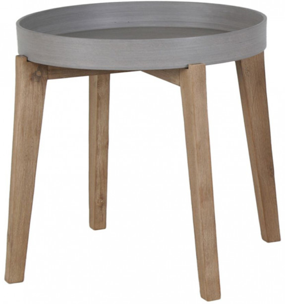 Pöytä Home4you Sandstone, Ø61cm, harmaa/ruskea