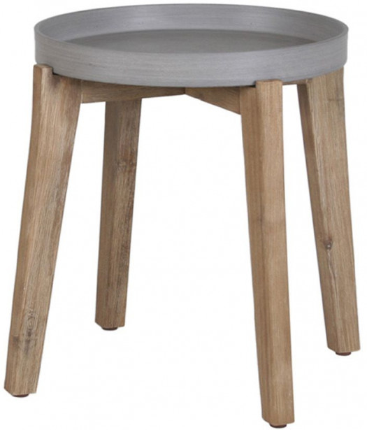 Pöytä Home4you Sandstone, Ø51cm, harmaa/ruskea
