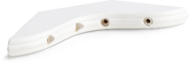 Hyllynkannatin Habo 168, 150x150mm, valkoinen