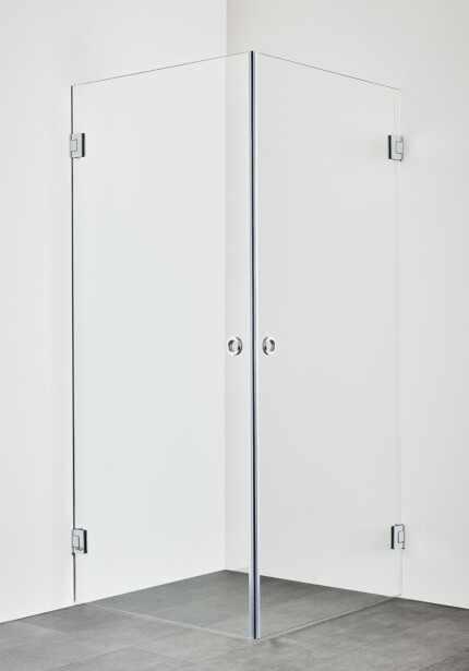 Suihkunurkka Hafa Infinity 80x100, kirkkaat lasit, kromiprofiilit