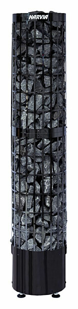 Sähkökiuas Harvia Cilindro PC66E Black Steel, 6.6kW, 5-9m³, erillinen ohjaus, Verkkokaupan poistotuote