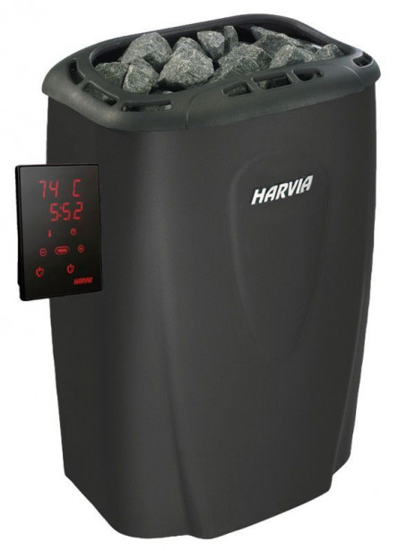 Sähkökiuas Harvia Moderna V45XE Black, 4.5kW, 3-6m³, erillinen ohjaus