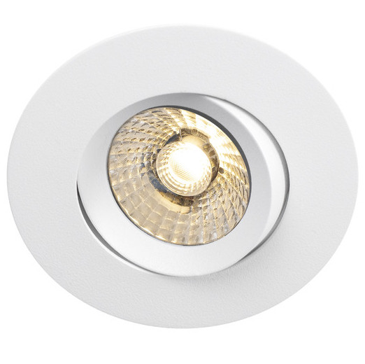 LED-alasvalo Hide-a-lite Comfort G3 Tilt 60°, 2700K, valkoinen