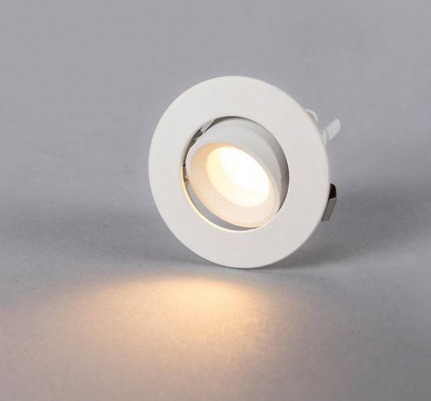 LED-alasvalo Hide-a-lite Core Smart Tilt 45°, 2700K, valkoinen