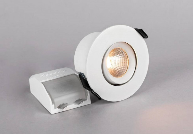 LED-alasvalo Hide-a-lite Optic S Quick ISO, säädettävä, valkoinen
