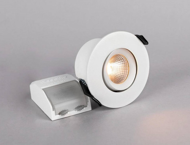 LED-alasvalo Hide-a-lite Optic S Quick ISO, 2700K, valkoinen