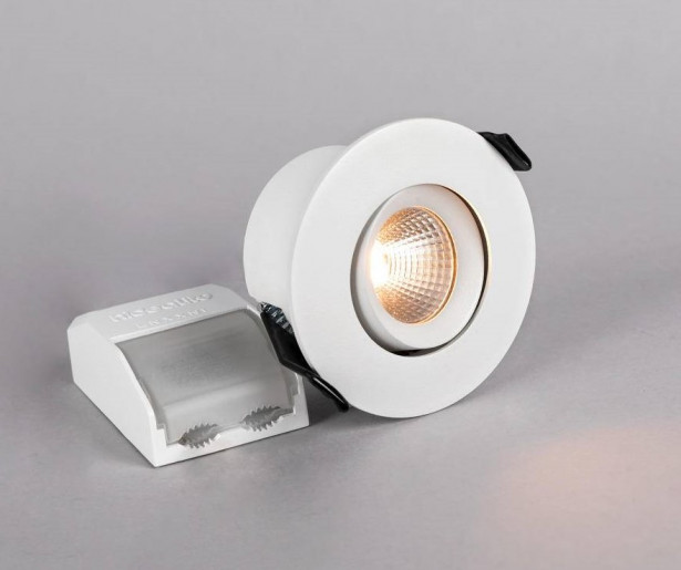LED-alasvalo Hide-a-lite Optic S Quick ISO, 4000K, valkoinen