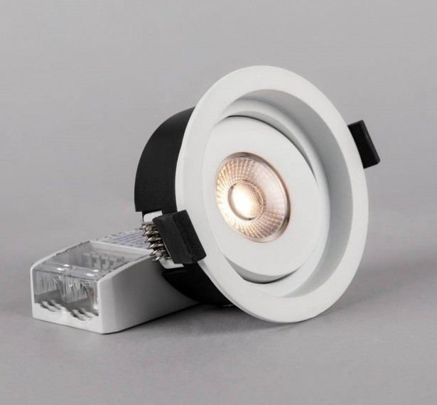 LED-alasvalo Hide-a-lite Level Quick ISO, 2700K, valkoinen