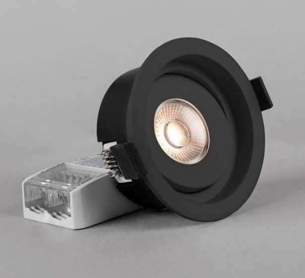 LED-alasvalo Hide-a-lite Level Quick ISO, 2700K, musta