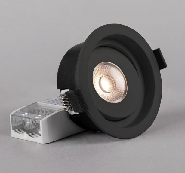 LED-alasvalo Hide-a-lite Level Quick ISO, 4000K, musta