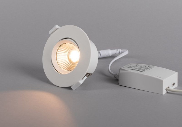 LED-alasvalo Hide-a-lite Optic Quick ISO, Tune, valkoinen