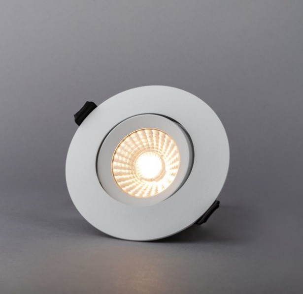 LED-alasvalo Hide-a-lite Comfort G3 Tilt, 2700K, valkoinen
