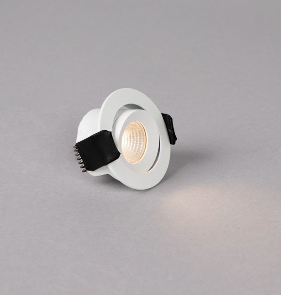 LED-alasvalo Hide-a-lite Optic XS Tilt, 3000K, valkoinen